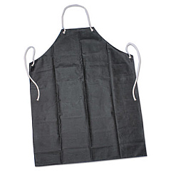 AbilityOne 8415006345023, SKILCRAFT, Laboratory Apron, 35 x 45, Black, One Size Fits Most, Rubber