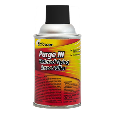 Enforcer Purge III Metered Flying Insect Killer, 6.4 oz Aerosol, Fresh Scent, 12/Carton (EPRGFIK7)