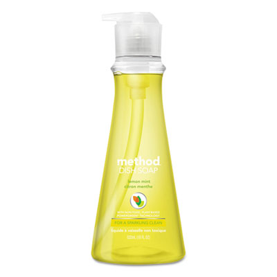 Method Dish Soap, Lemon Mint, 18 oz Pump Bottle (01179)