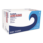 Boardwalk General Purpose Powdered Latex Gloves, Medium, Natural, 4 2/5 mil, 1000/Carton (BWK355MCT)