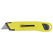 Stanley Plastic Light-Duty Utility Knife with Retractable Blade, 6" Plastic Handle, Yellow (10065)