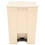 Rubbermaid Commercial Legacy Step-On Receptacle, 18 gal, Polyethylene, Beige (614500BG)