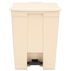 Rubbermaid Commercial Legacy Step-On Receptacle, 18 gal, Polyethylene, Beige (614500BG)