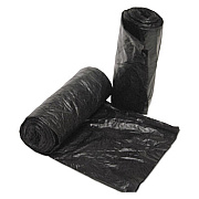 FlexSol Low Density Repro Can Liners, 2.4 mil, 38" x 58", Black, 100/Carton (3858GATS)