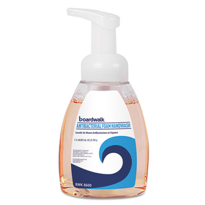 Boardwalk Antibacterial Foam Hand Soap, Fruity, 7.5 oz Pump Bottle (BWK8600EA)