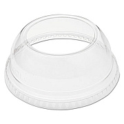 Dart Open-Top Dome Lid, With 1.9" dia Hole, Fits 9 oz to 22 oz Cold Cups, Plastic, Clear, 1,000/Carton (DLW662)