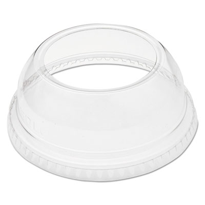 Dart Open-Top Dome Lid, With 1.9" dia Hole, Fits 9 oz to 22 oz Cold Cups, Plastic, Clear, 1,000/Carton (DLW662)