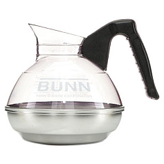 BUNN Easy Pour Decanter, 64 oz, Black Handle (6100)