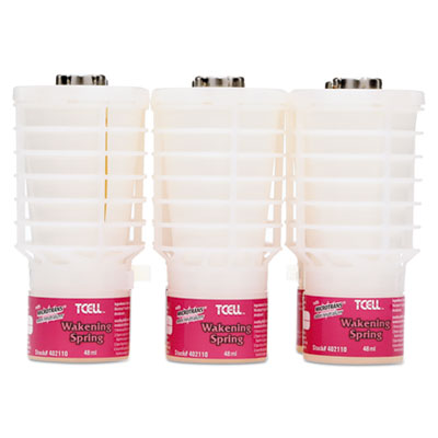 Rubbermaid Commercial TCell Microtrans Odor Neutralizer Refill, Awakening Spring, 48 ml, 6/Carton (402110)
