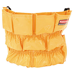 Rubbermaid Commercial Brute Caddy Bag, 12 Compartments, Yellow (264200YW)