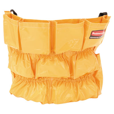Rubbermaid Commercial Brute Caddy Bag, 12 Compartments, Yellow (264200YW)