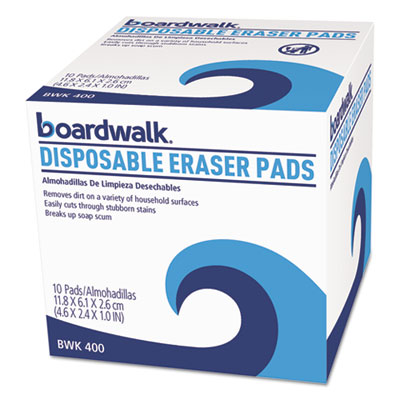 Boardwalk Disposable Eraser Pads, 10/box (BWK600BX)