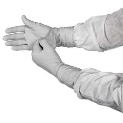 Kimtech G3 NXT Nitrile Gloves, Packaged Sterile, AQL 1.5, Size 7.5, 4 mil Thick, 12" Long, Gray, 60/Bag, 10 Bags/Carton (11824)
