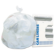 Heritage High-Density Waste Can Liners, 7 gal, 6 mic, 22" x 20", Natural, 2,000/Carton (Z4022RNR01)