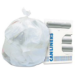 Heritage High-Density Waste Can Liners, 7 gal, 6 mic, 22" x 20", Natural, 2,000/Carton (Z4022RNR01)