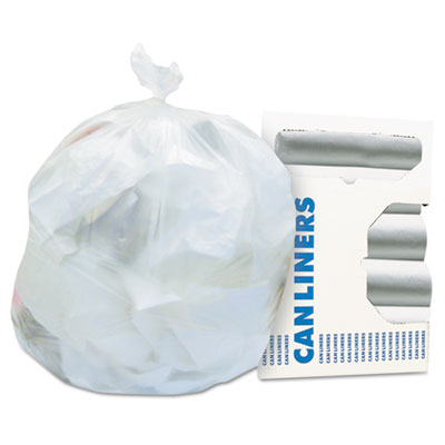 Heritage High-Density Waste Can Liners, 7 gal, 6 mic, 22" x 20", Natural, 2,000/Carton (Z4022RNR01)