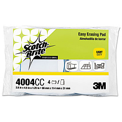 Scotch-Brite PROFESSIONAL Easy Erasing Pad 4004, 2.8 x 4.5, Blue/White, 12/Carton (55658)