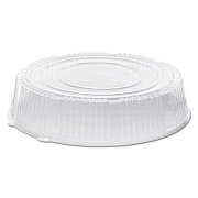 WNA Caterline Dome Lids, 18" Diameter x 3.63" h, Clear, Plastic, 25/Carton (A18PETDMHI)
