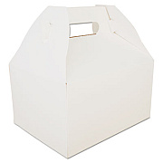 SCT Carryout Barn Boxes, 9.06 x 7.06 x 5, White, Paper, 125/Carton (2715)