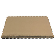 SCT Gold Cake Pads, 1/4 Sheet, 10 x 14, Gold, Paper, 100/Carton (1645)
