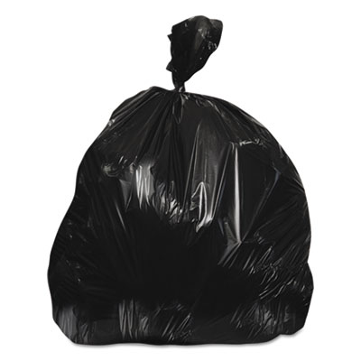 Heritage High-Density Waste Can Liners, 60 gal, 17 mic, 38" x 60", Black, 200/Carton (Z7660XKR01)