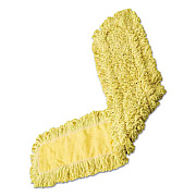 Rubbermaid Commercial Trapper Looped-End Dust Mop Head, 12 X 5, Yellow (J151)