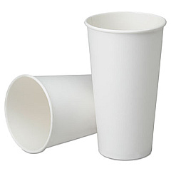AbilityOne 7350016457874, SKILCRAFT, Biobased Disposable Paper Cups, 21 oz, White, 1,000/Box