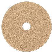 3M Ultra High-Speed Floor Burnishing Pads 3400, 20" Diameter, Tan, 5/Carton (05606)