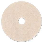 3M Ultra High-Speed Topline Floor Burnishing Pads 3200, 27" Dia., White/amber, 5/ct (20259)