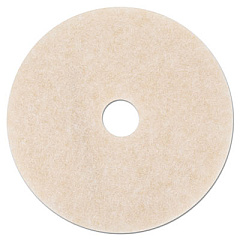 3M Ultra High-Speed TopLine Floor Burnishing Pads 3200, 20" Diameter, White/Amber, 5/Carton (18066)