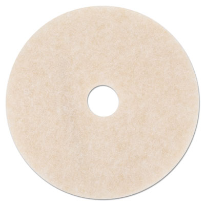 3M Ultra High-Speed Topline Floor Burnishing Pads 3200, 27" Dia., White/amber, 5/ct (20259)