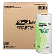 Marcal PRO 100% Premium Recycled Kitchen Roll Towels, 2-Ply, 11 x 9, White, 70/Roll, 30 Rolls/Carton (630)