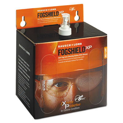 Bausch & Lomb Sight Savers FogShield Disposable Lens Cleaning Station, 12 oz Bottle, 1,425 Tissues/Box (8577)