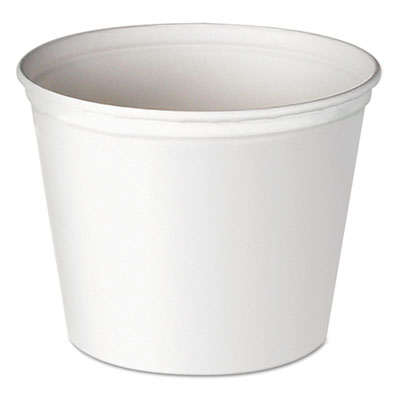 Dart Double Wrapped Paper Bucket, Waxed, White, 83oz, 100/carton (5T3U)