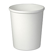 SOLO Flexstyle Double Poly Paper Containers, 32 oz, White, Paper, 25/Pack, 20 Packs/Carton (H4325U)