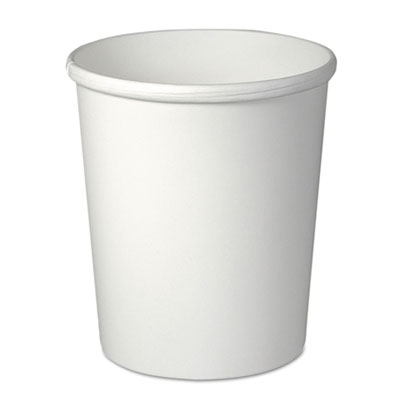 SOLO Flexstyle Double Poly Paper Containers, 32 oz, White, Paper, 25/Pack, 20 Packs/Carton (H4325U)