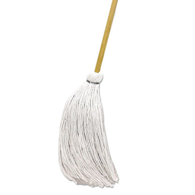 Boardwalk Handle/Deck Mops, #16 White Rayon Head, 57" Natural Wood Handle, 12/Carton (RD60016S)