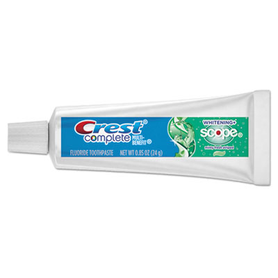 Crest Complete Whitening Toothpaste + Scope, Minty Fresh, 0.85 Oz Tube, 72/carton (40162)