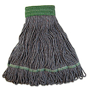 Boardwalk Pro Loop Web/Tailband Mop Head, Blue, Medium, 12/Carton (BWK1800MBDZ)