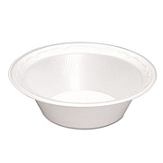 Genpak Elite Laminated Foam Dinnerware, Bowl, 12oz, White, 125/pack, 8 Pack/carton (LAM21)