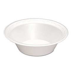 Genpak Elite Laminated Foam Dinnerware, Bowl, 12oz, White, 125/pack, 8 Pack/carton (LAM21)
