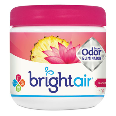 BRIGHT Air Super Odor Eliminator, Island Nectar and Pineapple, Pink, 14 oz Jar (900114EA)