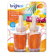 BRIGHT Air Electric Scented Oil Air Freshener Refill, Hawaiian Blossoms And Papaya, 2/pack (900256PK)