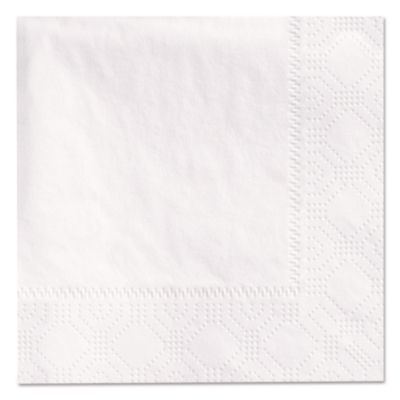 Hoffmaster Embossed Beverage Napkins, 2-Ply, 9.5 x 9.5, White, 3,000/Carton (180330)