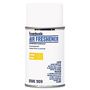 Boardwalk Metered Air Freshener Refill, Lemon Peel, 5.3 oz Aerosol Spray, 12/Carton (BWK909)