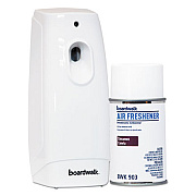 Boardwalk Air Freshener Dispenser Starter Kit, White, Cinnamon Sunset, 5.3 oz (BWK907)