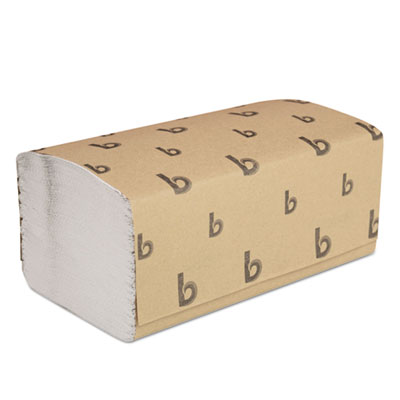 Boardwalk Singlefold Paper Towels, White, 9 x 9 9/20, 250/Pack, 16 Packs/Carton (BWK6212)