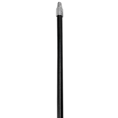 Rubbermaid Commercial Wood Locking Steel-Tip Broom/Sweep Handle, 60", Black, Dozen (6357DZ)