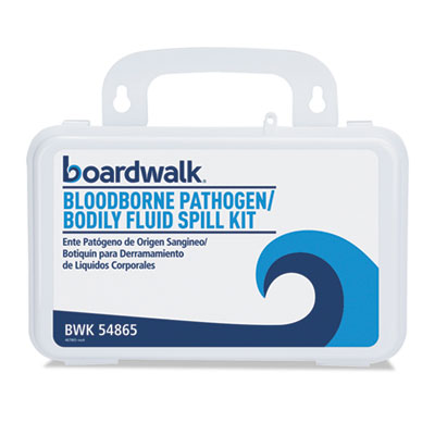 Boardwalk Bloodborne Pathogen Kit, 30 Pieces, 3" x 8" x 5", White (BWK54865)