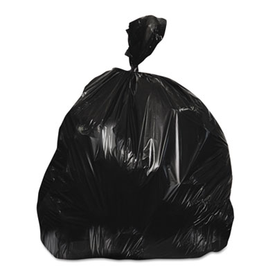 Heritage High-Density Waste Can Liners, 45 gal, 22 mic, 40" x 48", Black, 150/Carton (Z8048WKR01)